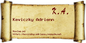 Keviczky Adrienn névjegykártya