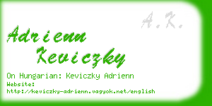 adrienn keviczky business card